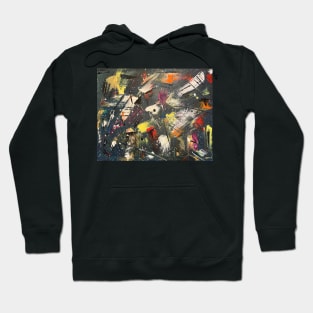 Space dream acrylic abstract artwork Hoodie